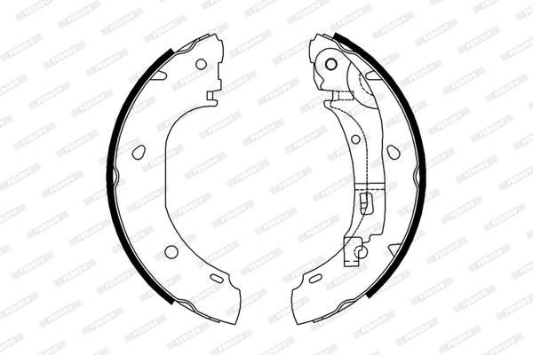 Brake Shoe Set (FSB652)