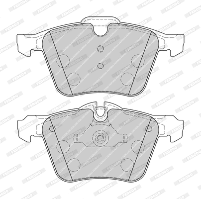 Brake Pad Set, disc brake (FDB4108-D)