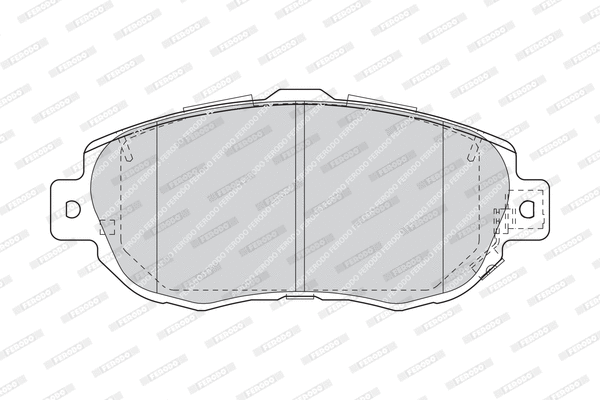 Brake Pad Set, disc brake (FDB1564)