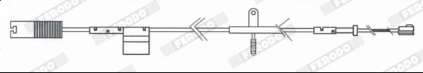Warning Contact, brake pad wear