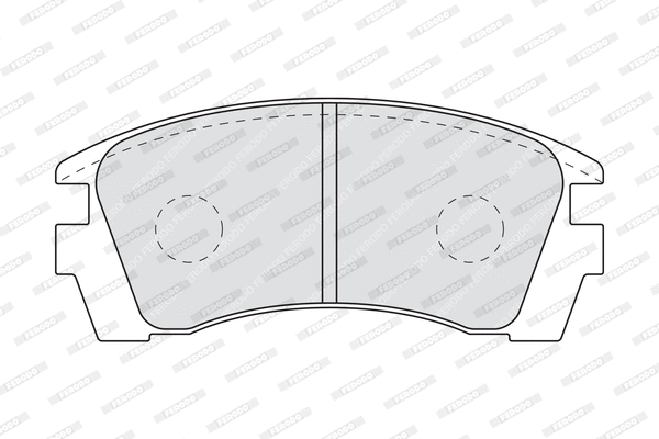Brake Pad Set, disc brake (FDB940)