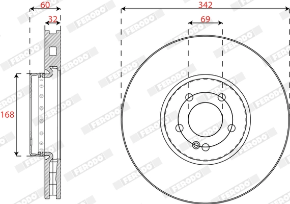 Brake Disc (DDF2713VC-1)