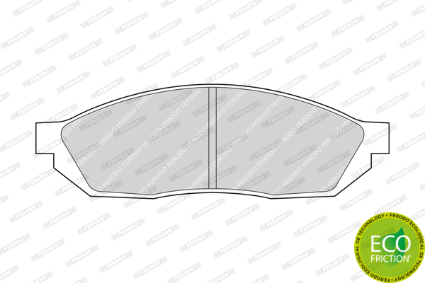 Brake Pad Set, disc brake (FDB208)
