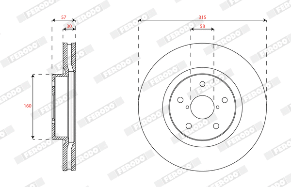 Brake Disc (DDF2168C-1)
