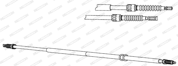 Cable Pull, parking brake (FHB432634)