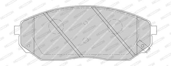 Brake Pad Set, disc brake (FDB1735-D)