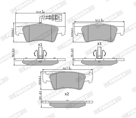 Brake Pad Set, disc brake
