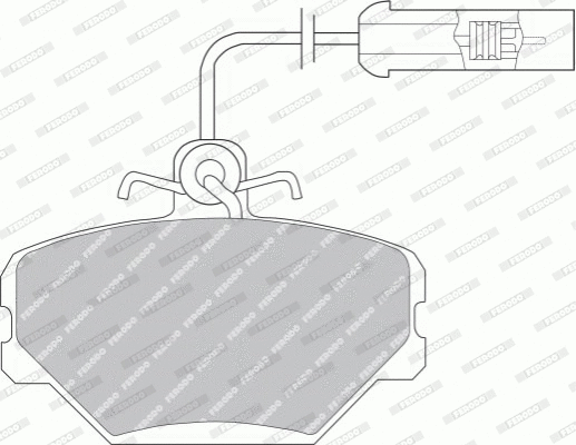 Brake Pad Set, disc brake (FDB524B)