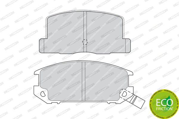 Brake Pad Set, disc brake (FDB470)