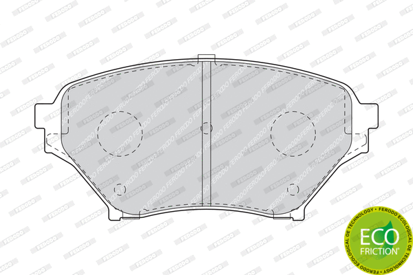 Brake Pad Set, disc brake (FDB1600)