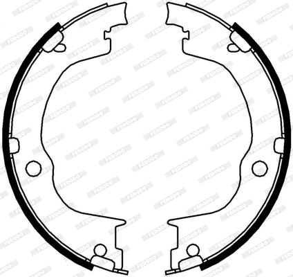 Brake Shoe Set, parking brake