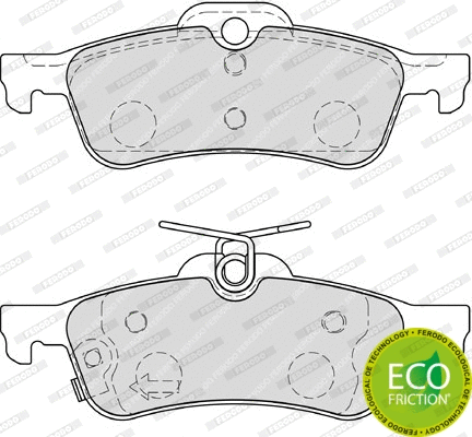 Brake Pad Set, disc brake (FDB4041)