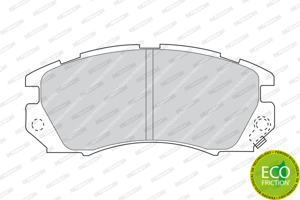 Brake Pad Set, disc brake (FDB948)