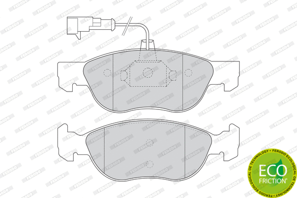 Brake Pad Set, disc brake (FDB1137)