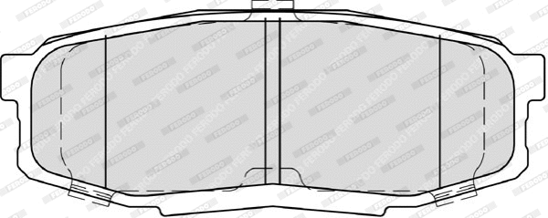 Brake Pad Set, disc brake (FDB4230)