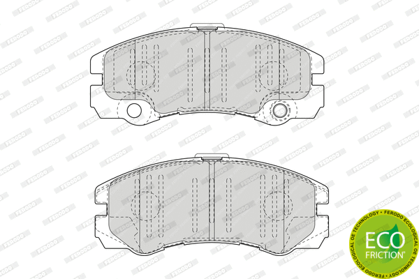 Brake Pad Set, disc brake (FDB1511)
