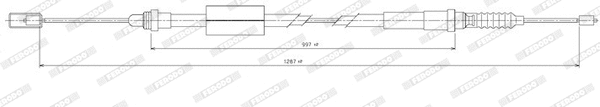 Cable Pull, parking brake (FHB432406)
