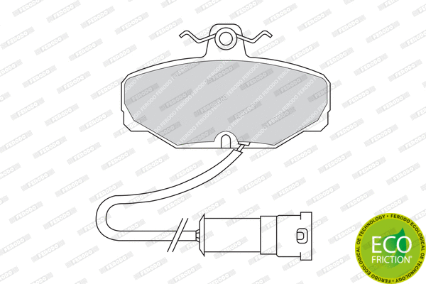 Brake Pad Set, disc brake (FDB408)