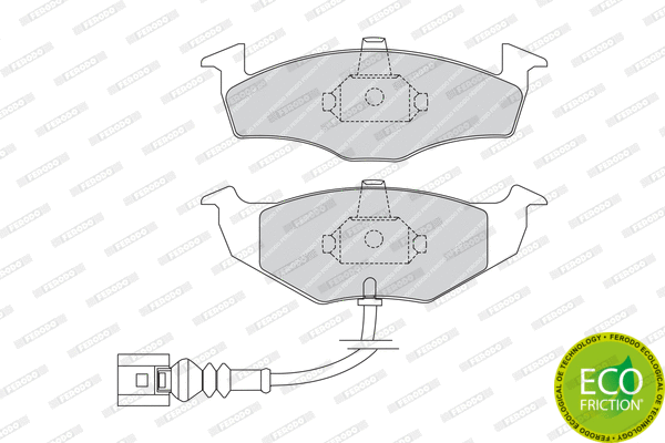 Brake Pad Set, disc brake (FDB1634)