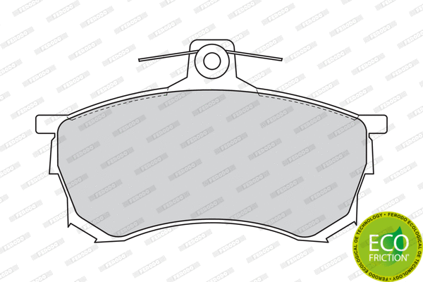 Brake Pad Set, disc brake (FDB1092)