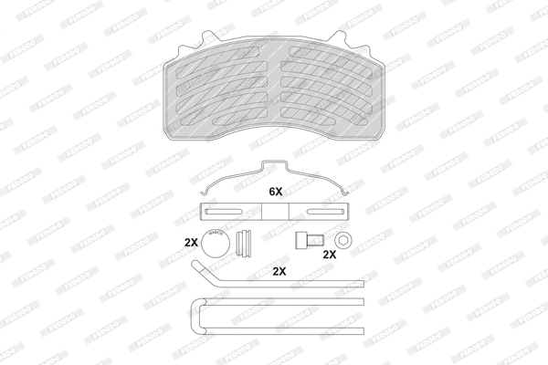 Brake Pad Set, disc brake (FCV4419B)