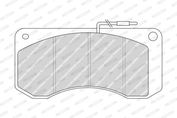 Brake Pad Set, disc brake (FCV668)