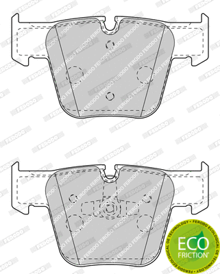 Brake Pad Set, disc brake (FDB4412)