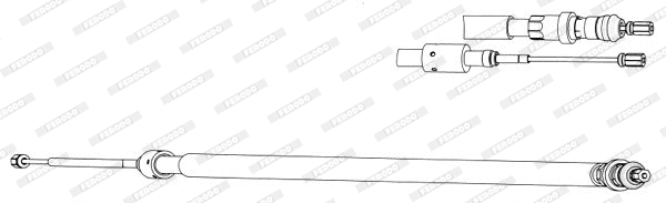 Cable Pull, parking brake (FHB433026)