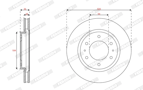 Brake Disc (DDF2752C)