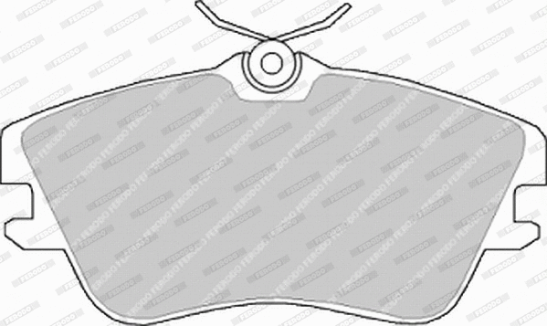 Brake Pad Set, disc brake (FVR970)