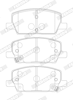 Brake Pad Set, disc brake (FDB4914)