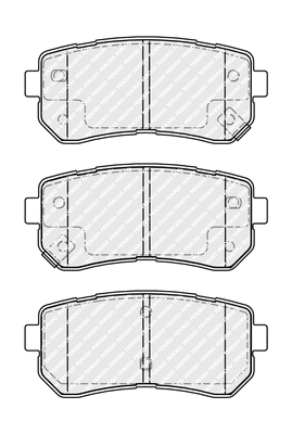 Brake Pad Set, disc brake (FDB4986)