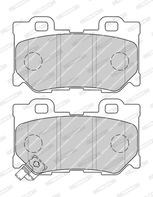 Brake Pad Set, disc brake (FDB4312-D)