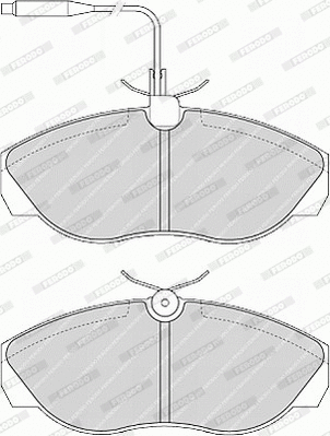 Brake Pad Set, disc brake (FVR967)