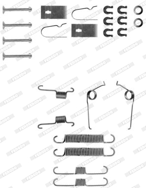 Accessory Kit, brake shoes (FBA66)