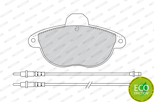 Brake Pad Set, disc brake (FDB1069)