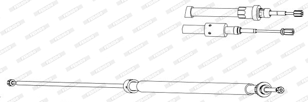 Cable Pull, parking brake (FHB433042)
