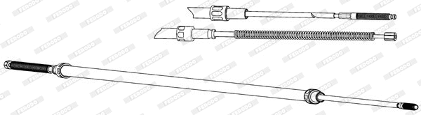 Cable Pull, parking brake (FHB432841)