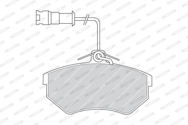 Brake Pad Set, disc brake (FDB853)