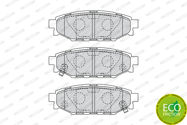Brake Pad Set, disc brake (FDB1947)