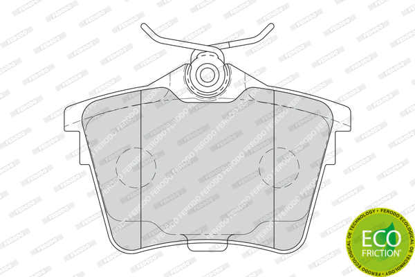 Brake Pad Set, disc brake (FDB1727)