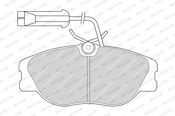 Brake Pad Set, disc brake (FDB768)