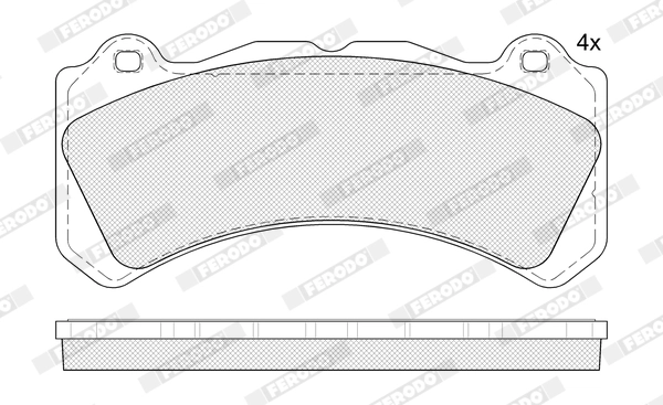 Brake Pad Set, disc brake (FDB5399)