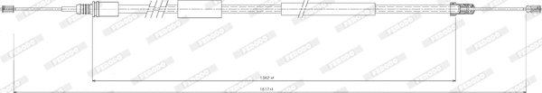 Cable Pull, parking brake (FHB432878)