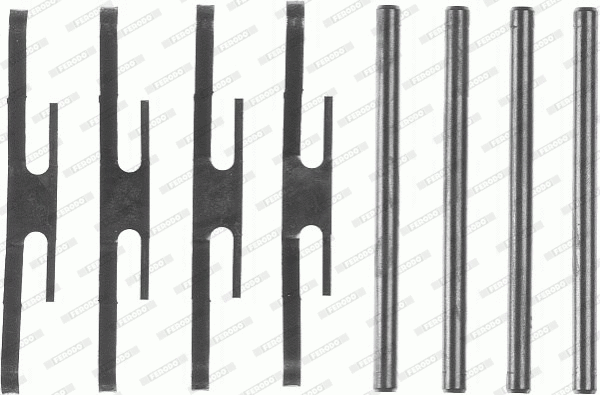 Accessory Kit, disc brake pad (FBA544)