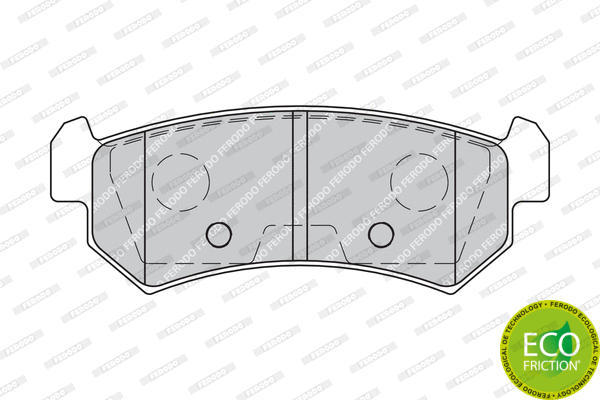 Brake Pad Set, disc brake (FDB1889)