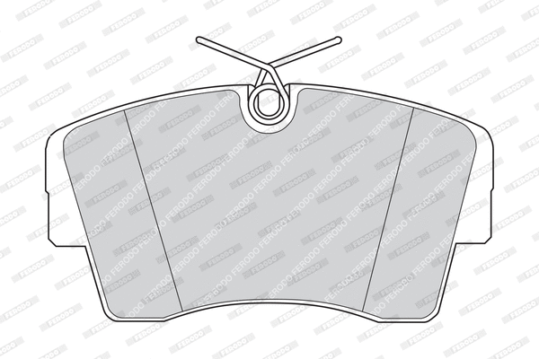 Brake Pad Set, disc brake (FDB581)