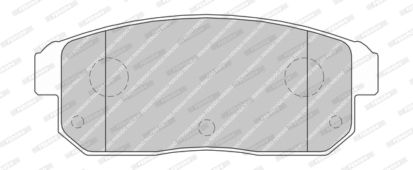 Brake Pad Set, disc brake (FDB1691-D)