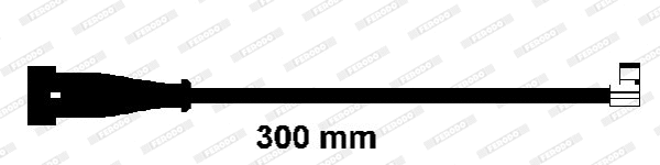 Warning Contact, brake pad wear (FWI305)