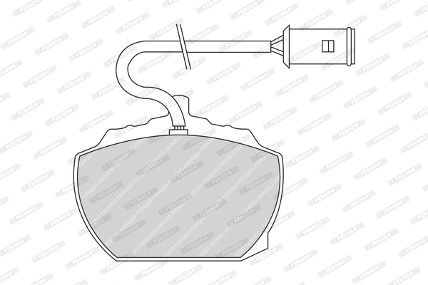 Brake Pad Set, disc brake (FDB838)